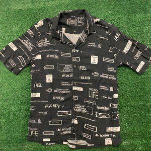 Ksubi Drugs You Have Been Warned Short Sleeve Shirt